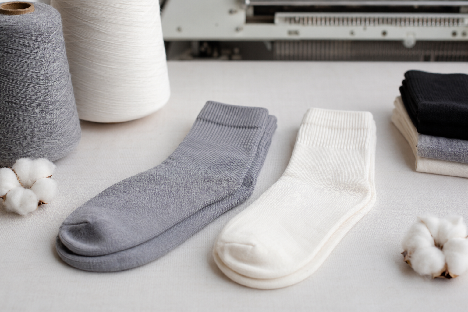 Combed Cotton vs Carded Cotton Socks for Private Label