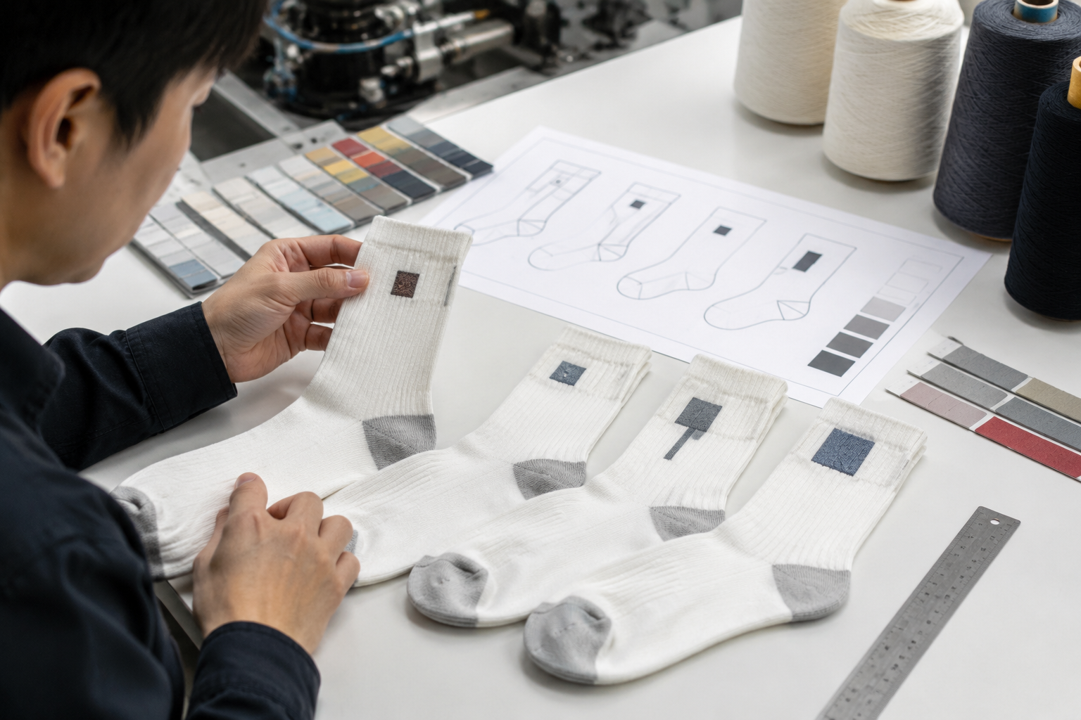 Custom Logo on Socks: Methods, Artwork, Placement, and RFQs