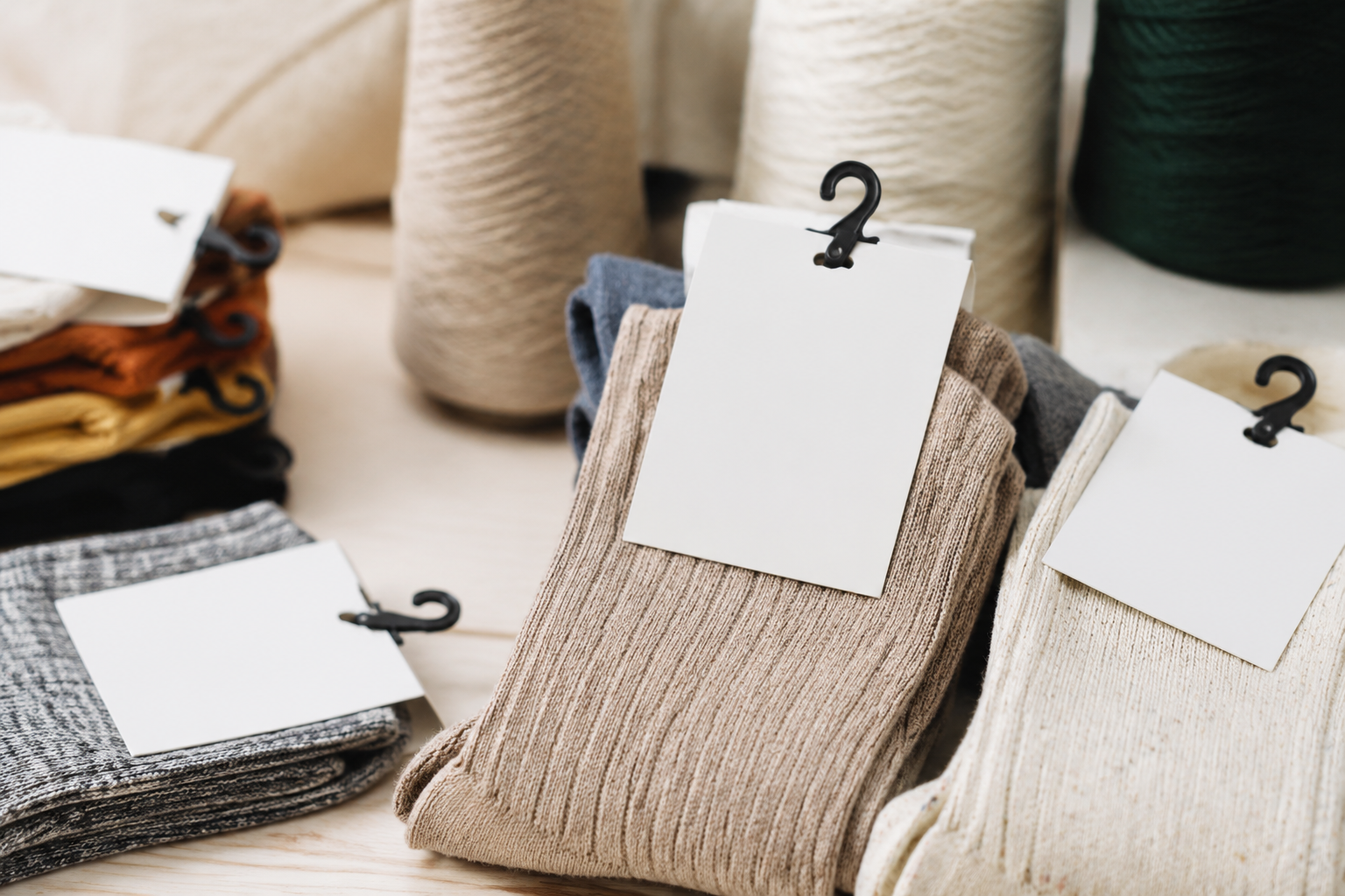 Custom Sock Hang Tags for Wholesale Buyers
