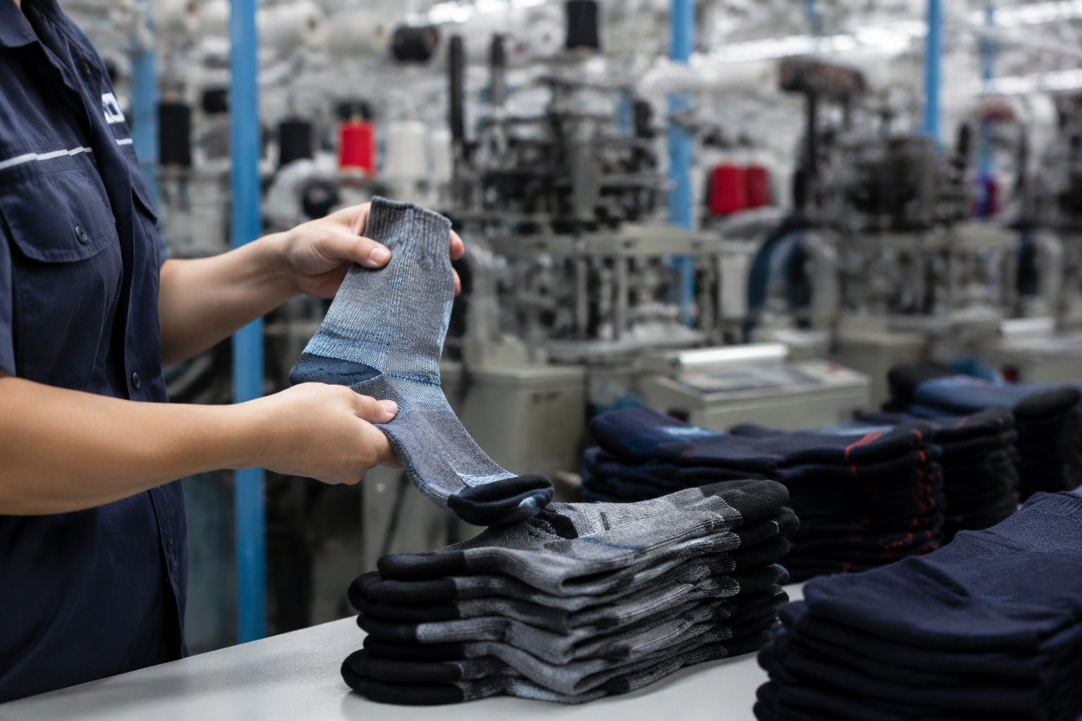 Custom Workwear Socks for Uniform Programs and Resellers