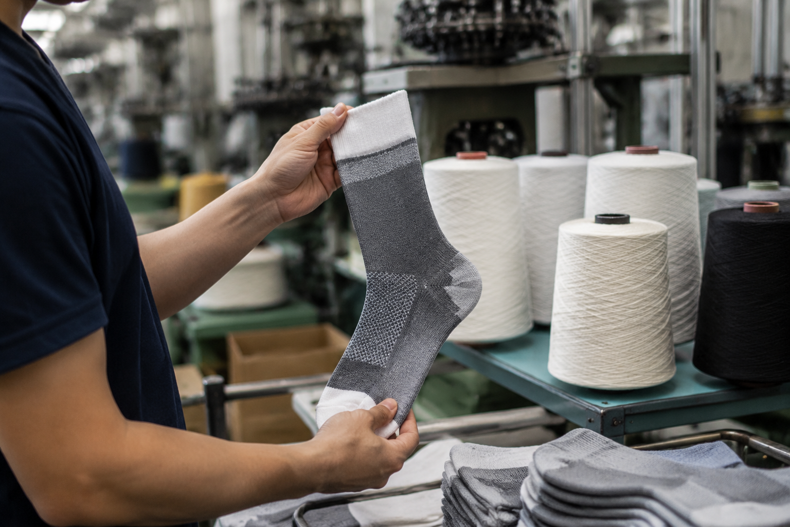 How to Source Compression Yarn for Socks in China