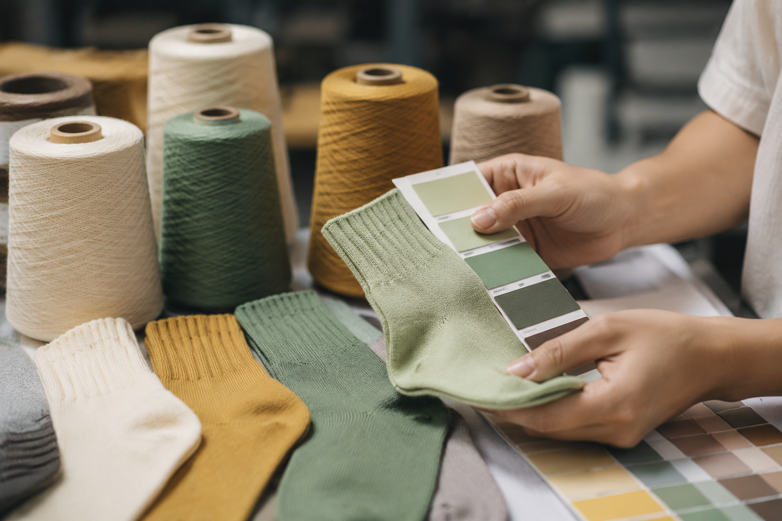 Pantone Color Matching for Custom Knitted Socks