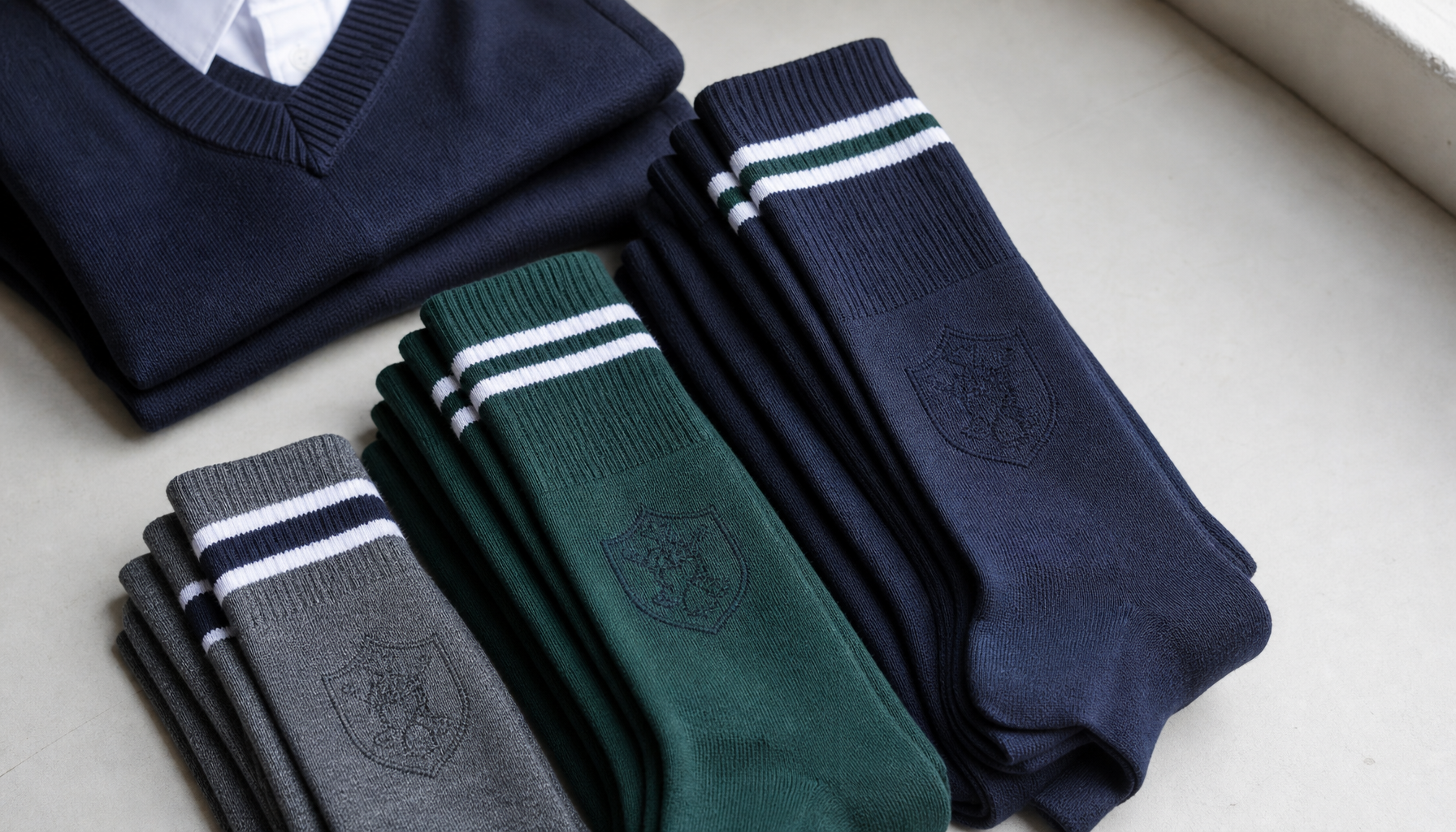 Custom School & Uniform Socks: Bulk Guide