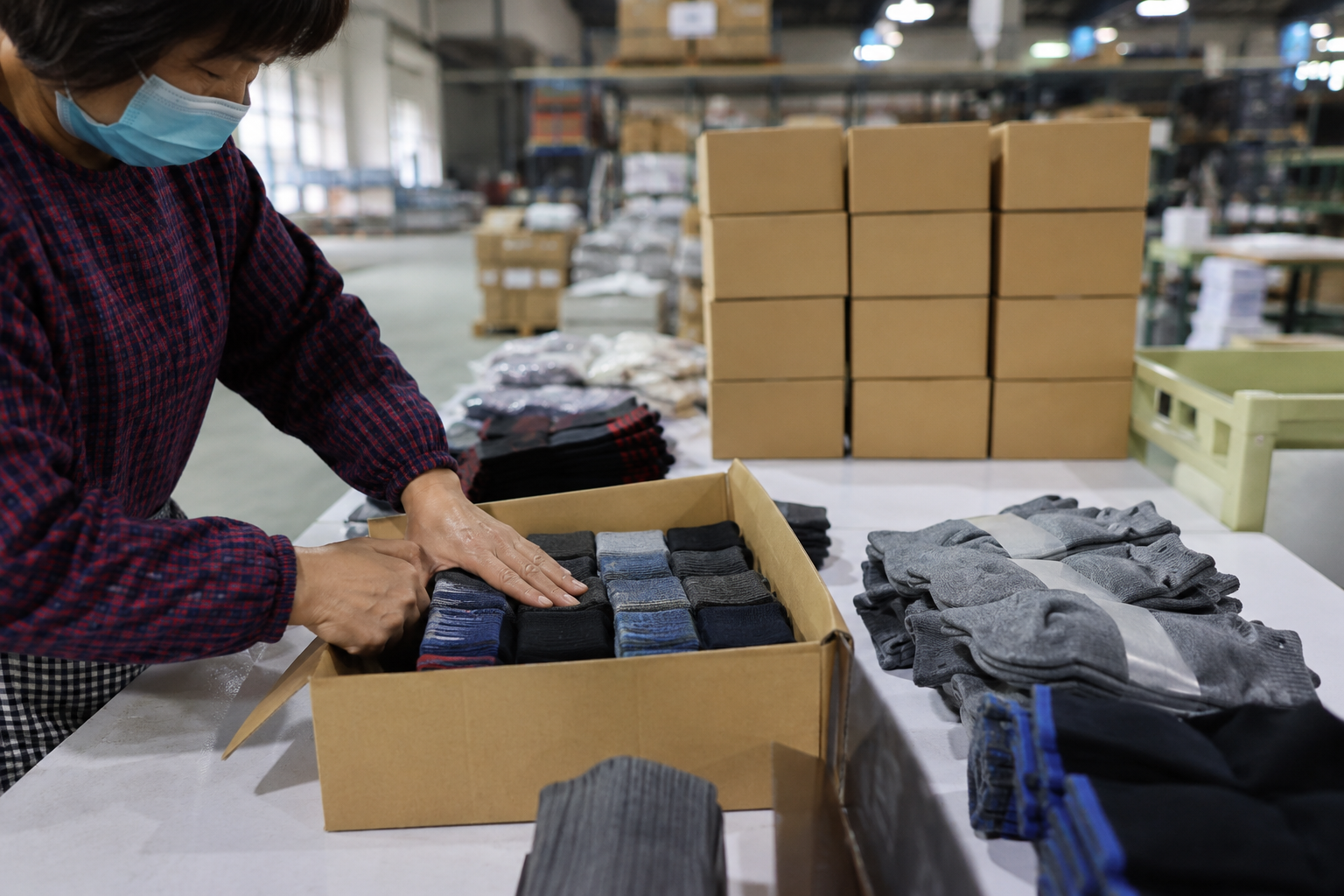 Sock Carton Packing: Units, CBM and Pallet Planning