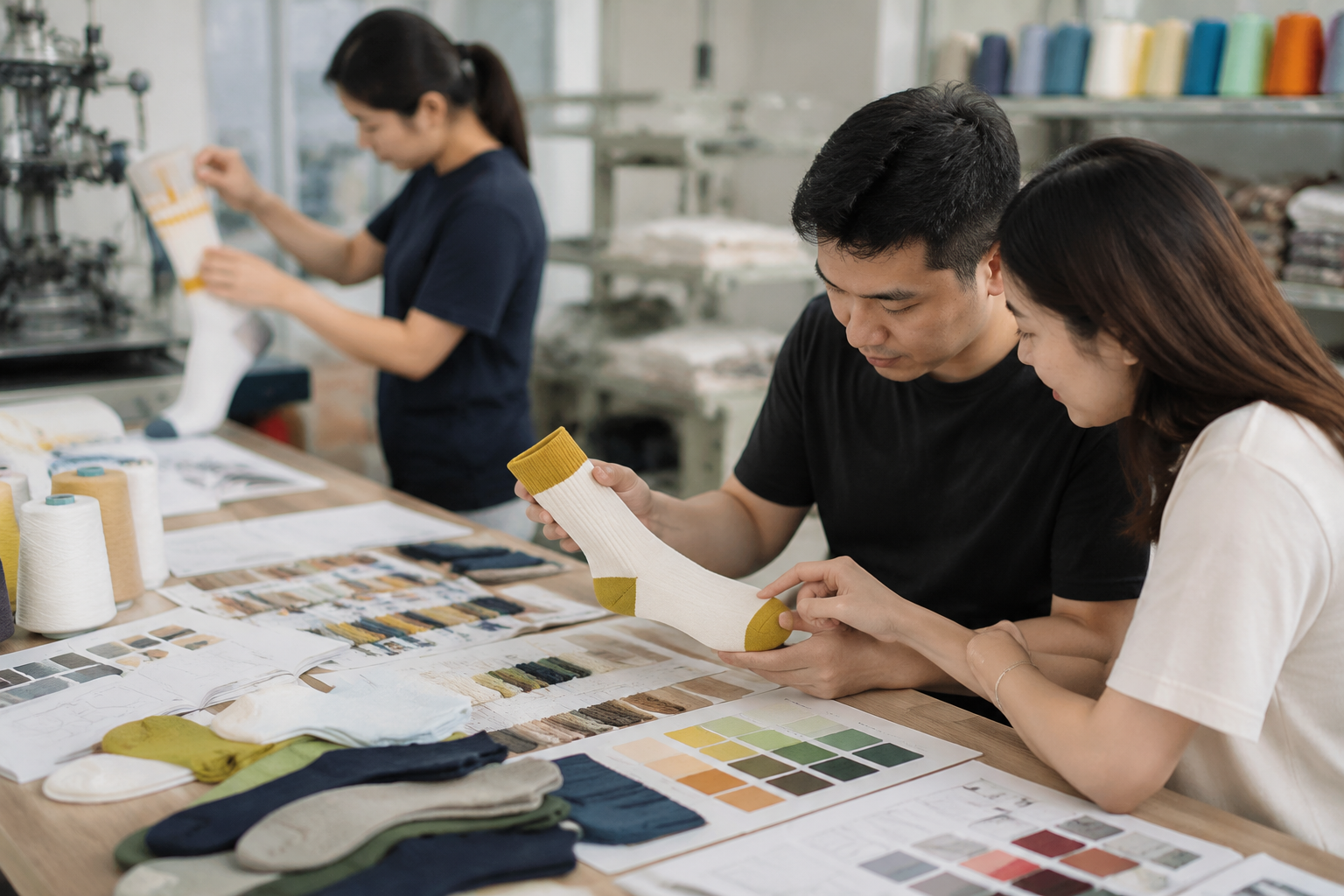 Sock Factory Sample Room Workflow for New Orders